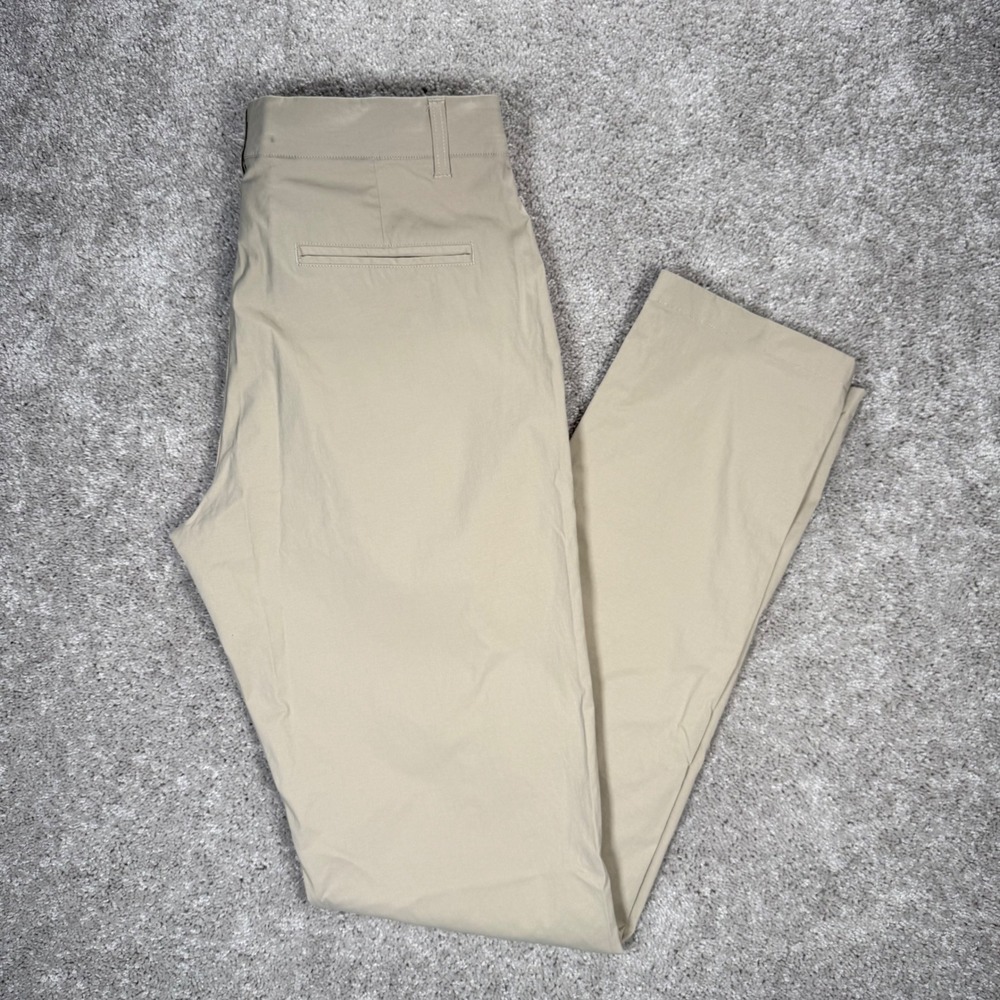 American Tall Men's 34x36 Performance Chino Golf Pants Beige Khaki Slim Straight